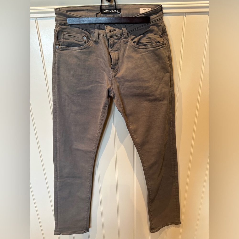 MAVI MARCUS Size 28/32 Slim Grey Denim Straight Leg Boys Jeans